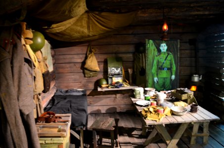 Dug-out of red army (World War 2)