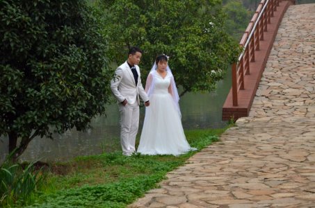 Chinesse weddings. Good luck, children ! photo