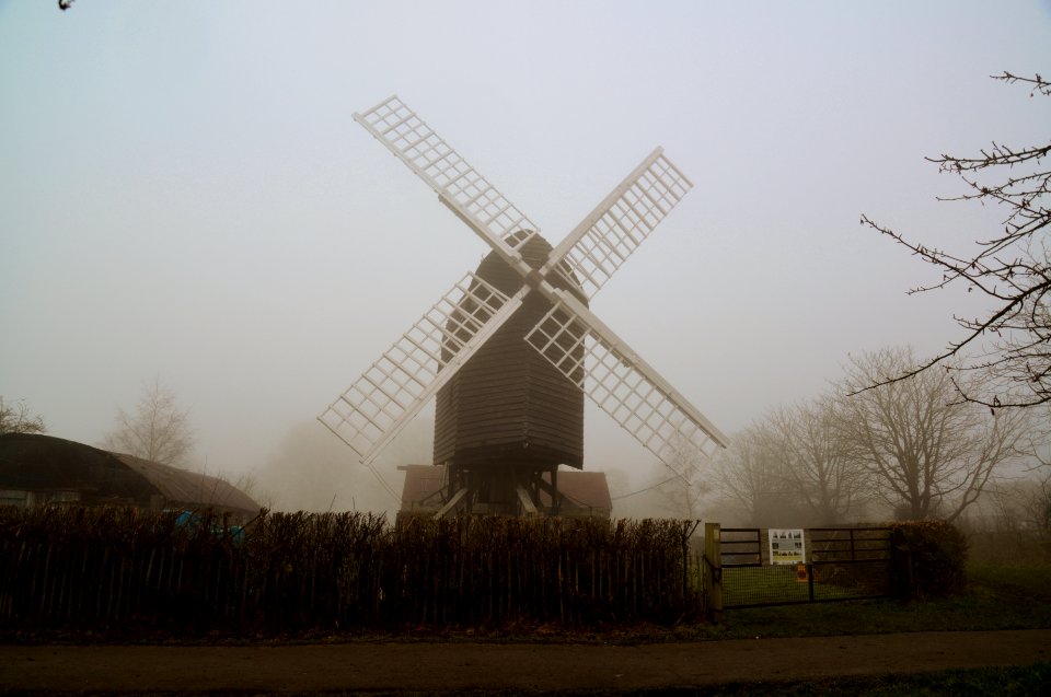Misty Morning Chinnor Windmill, Oxfordshire