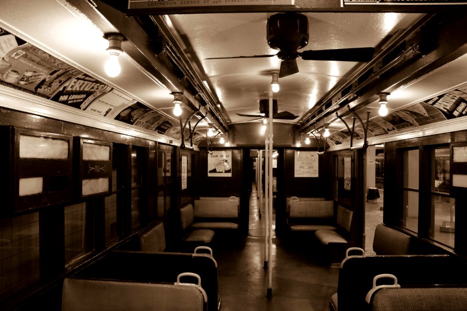 New York subway train photo