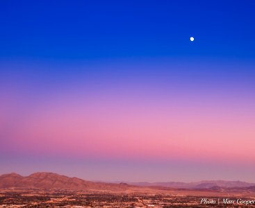 Early Moon Over Vegas photo
