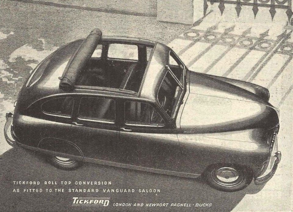 Standard Vanguard 1950 Tickford Sunroof