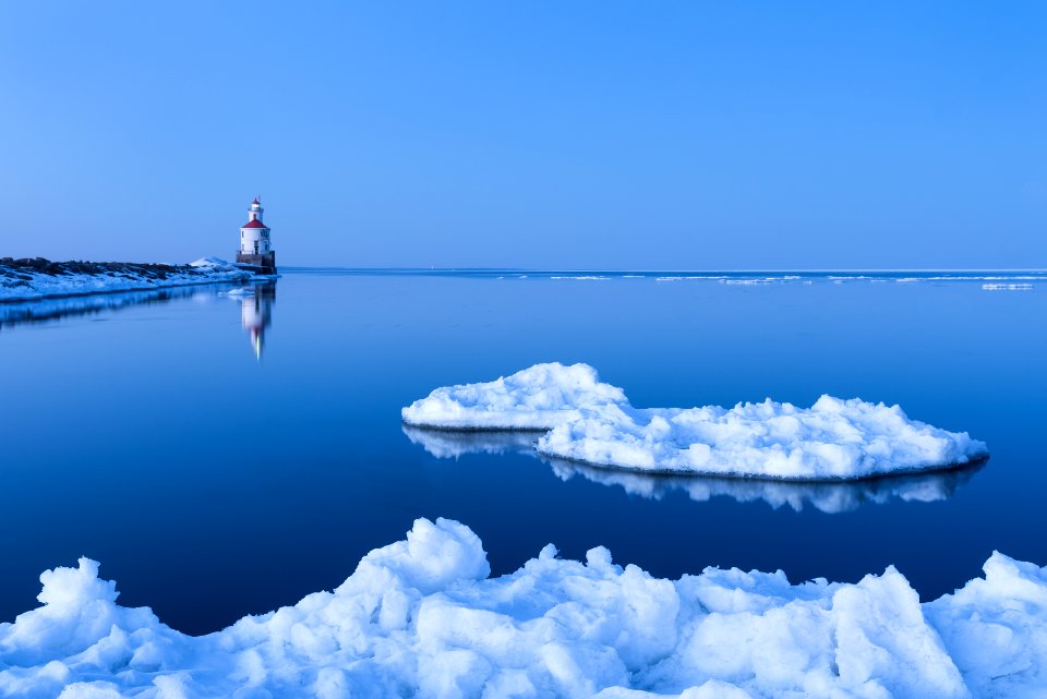 Icebergs on Lake Superior
