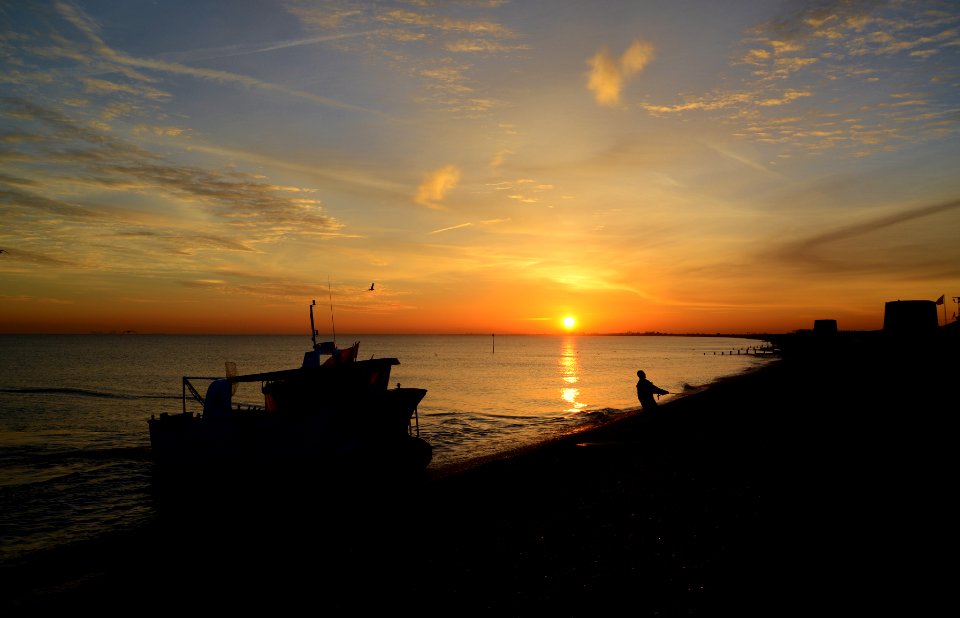 'Becky Jane' Fishermans Beach, Sunset, Hythe, Kent