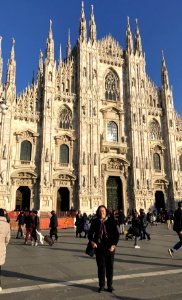 Italy (Milan) Magnificient facade of cathedral photo