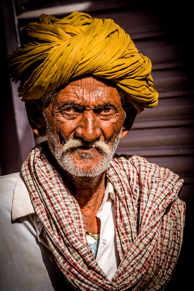 Human turban face