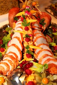 Salad cold buffet delicacy