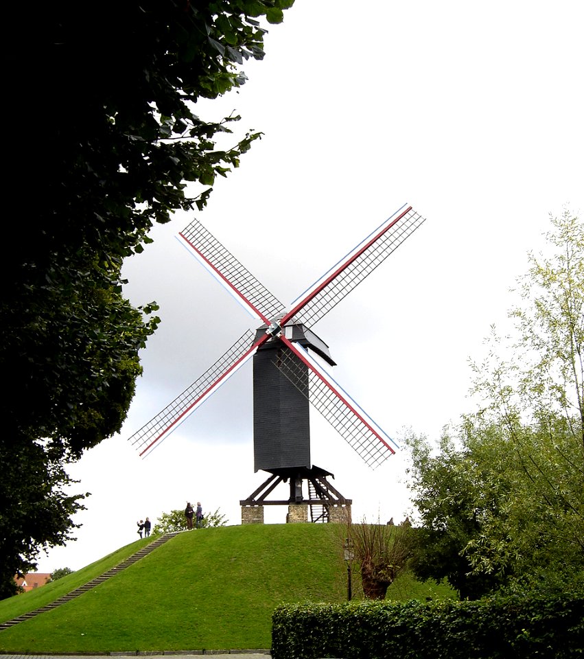 Mill in Bruges, Belgium