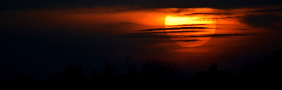 sun set horizon photo