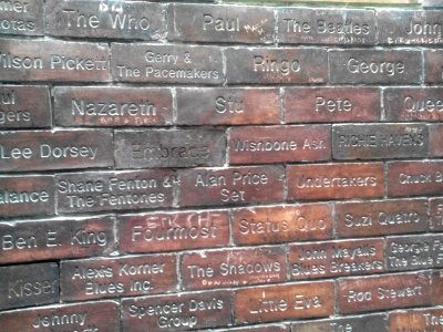 The Wall of Fame, Mathew Street, Liverpool