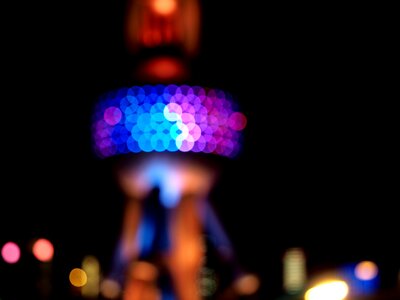 Shanghai oriental pearl tv tower night view