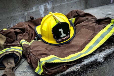 Volunteer uniform fireman photo