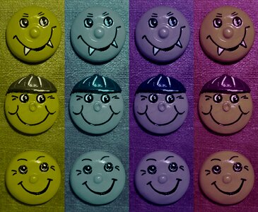 Color emoticon smiley