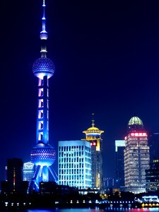 Night view people's republic of china river