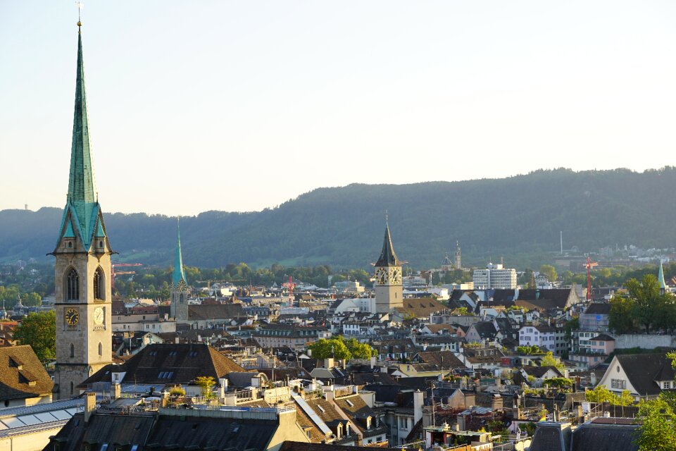 Switzerland roofs city