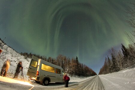 Alaska winter sky