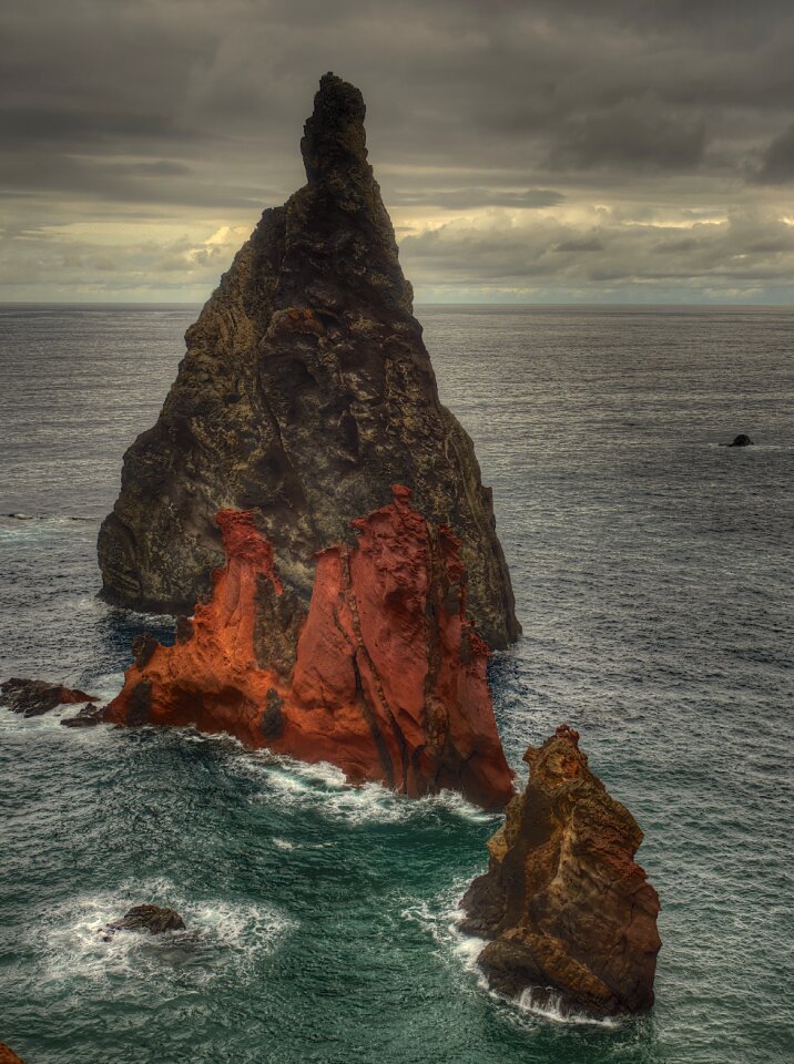 Rock coast ocean photo