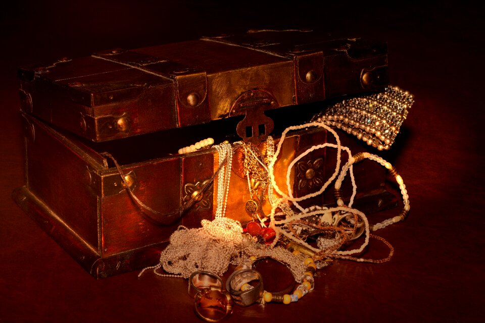 Jewellery chest lighting