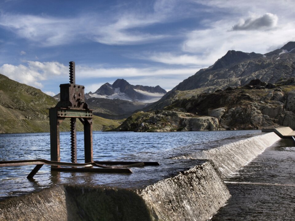 Lake landscape mountain