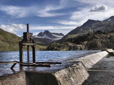 Lake landscape mountain