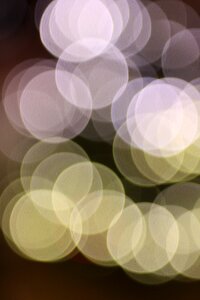 Bokeh lens out of focus