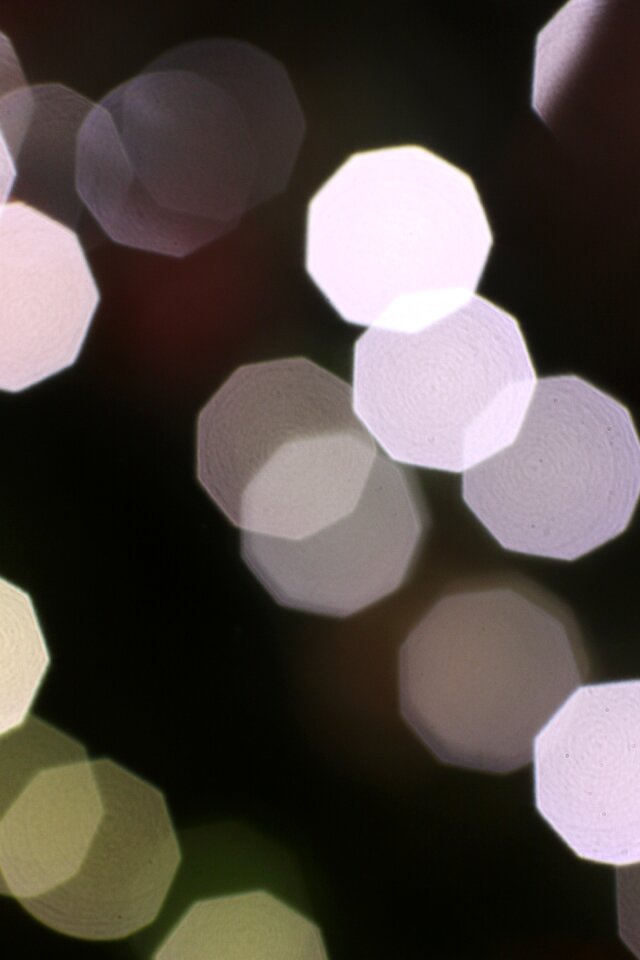 Bokeh lens out of focus