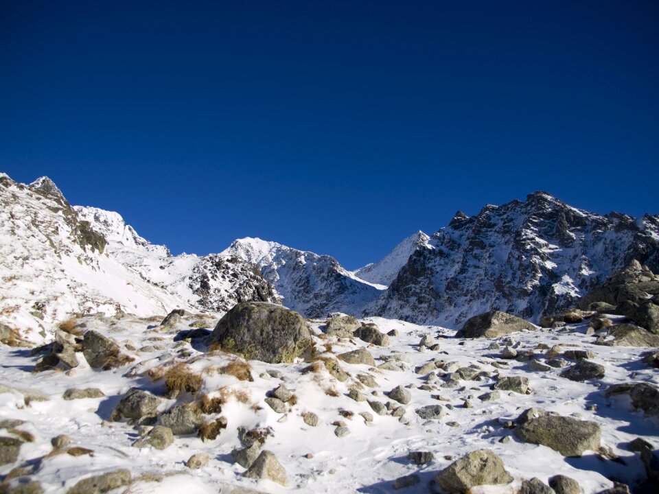 Winter the high tatras landscape