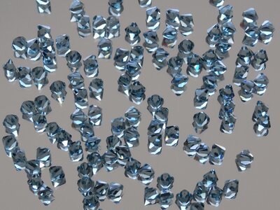 Glass gloss mirroring noble