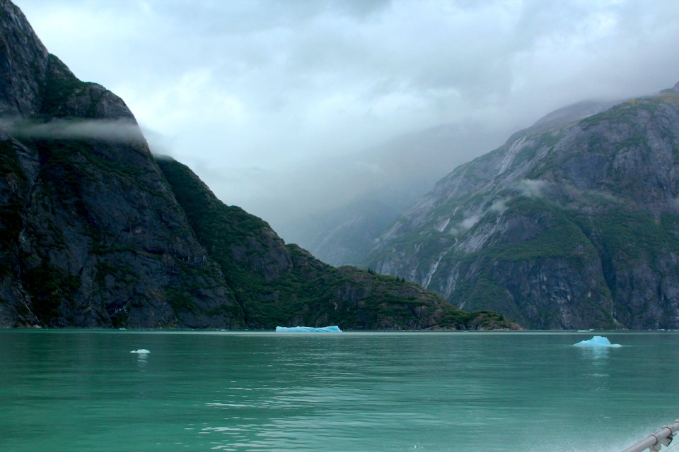 Icebergs near Sawyer Glacier photo