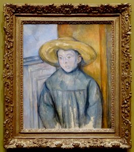 "L'enfant au chapeau de paille", Paul Cézanne, 1896. Los Angeles County Museum of Art.