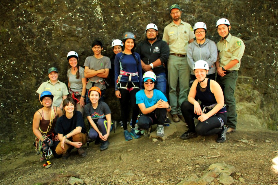 Participants at the outreach in front of French's Dome