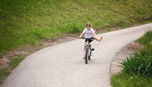 Girl bike cycling photo