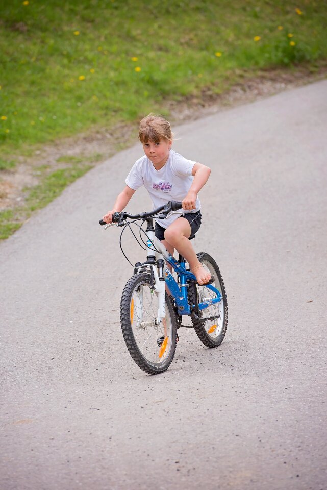 Girl bike cycling