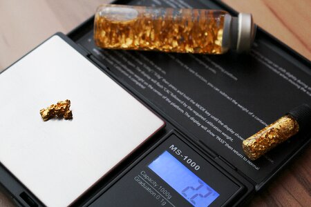 Gold natural gold nugget