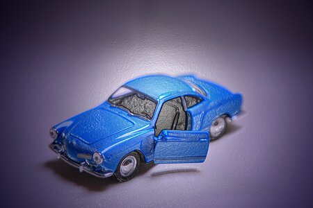 Model car blue art filter