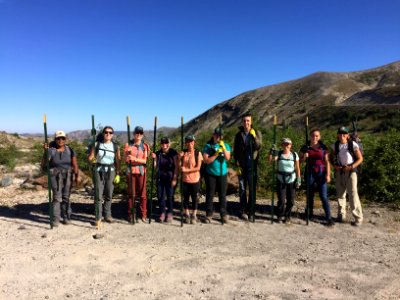 Mount St. Helens Institute Students and Evergreen State College Crew