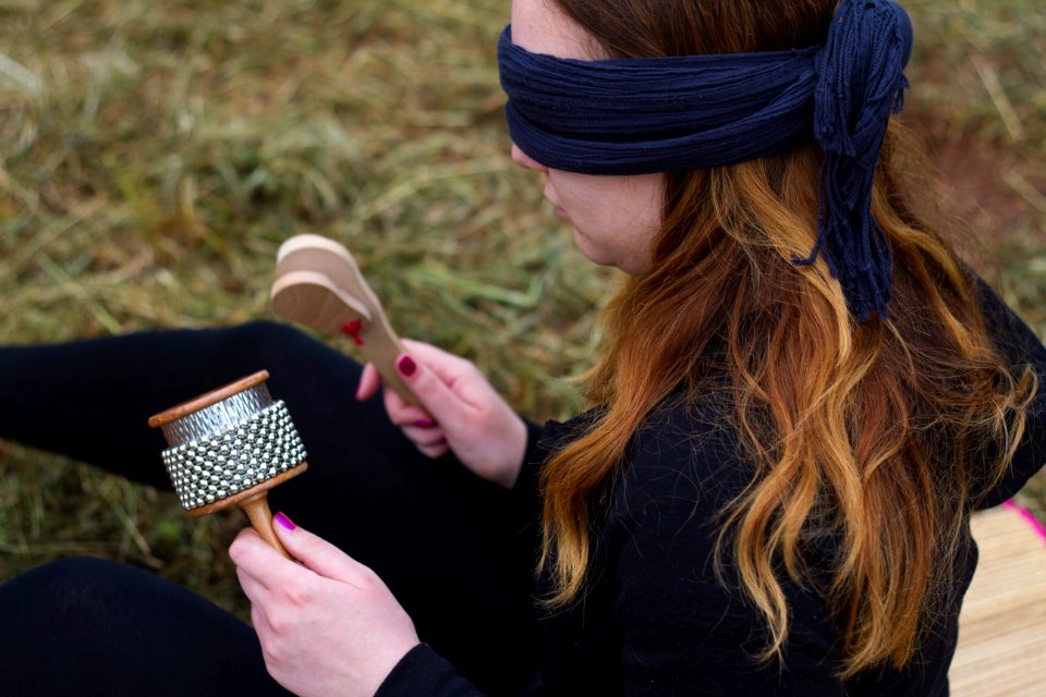 Andrea Krunić & Šejla Mujdanović blindfolded in Pula