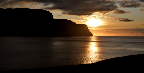 Sunset, Talknafjorour, Westfjords, Iceland photo