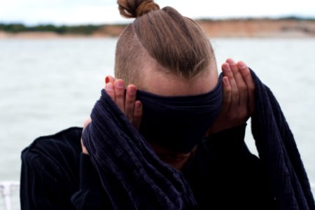 Danijel Šivinjski blindfolded in Novigrad photo