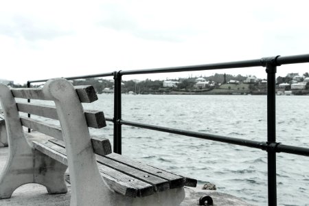 Park bench at Hamilton, Bermuda
