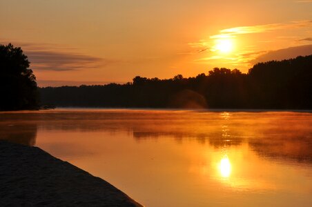 Dawn summer river photo