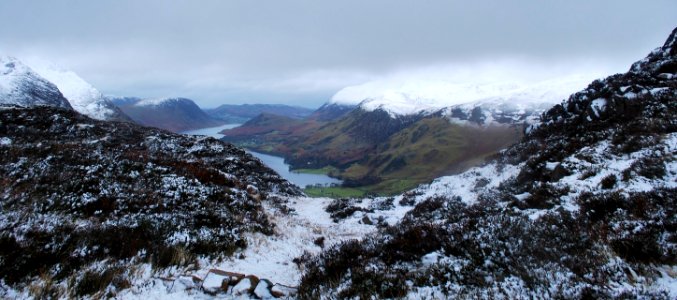 A View of Buttermere and Crummock Water from Haystacks, Cumbia photo