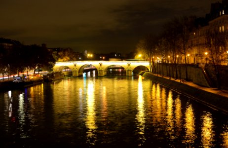 Pont Marie at Night, River Seine, Paris, France