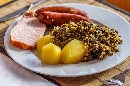 Pinkel potato smoked pork loin