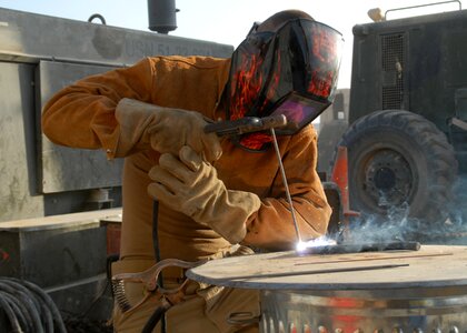 Industry worker metal photo