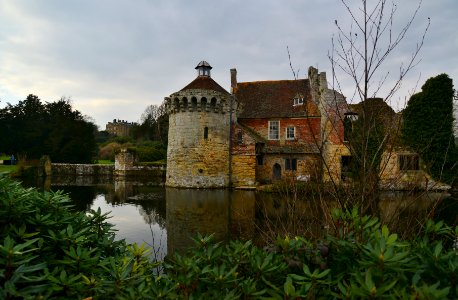 Ruins of the Old Castle & Manor House, Scotney Castle, Kent photo