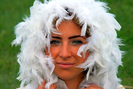 Portrait green eyes beauty
