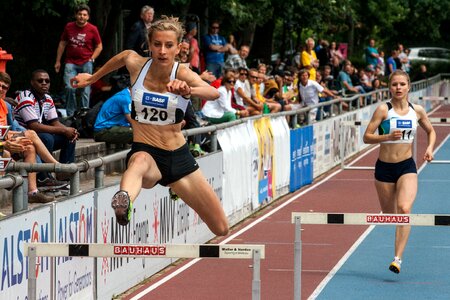 Athletics sport hurdles