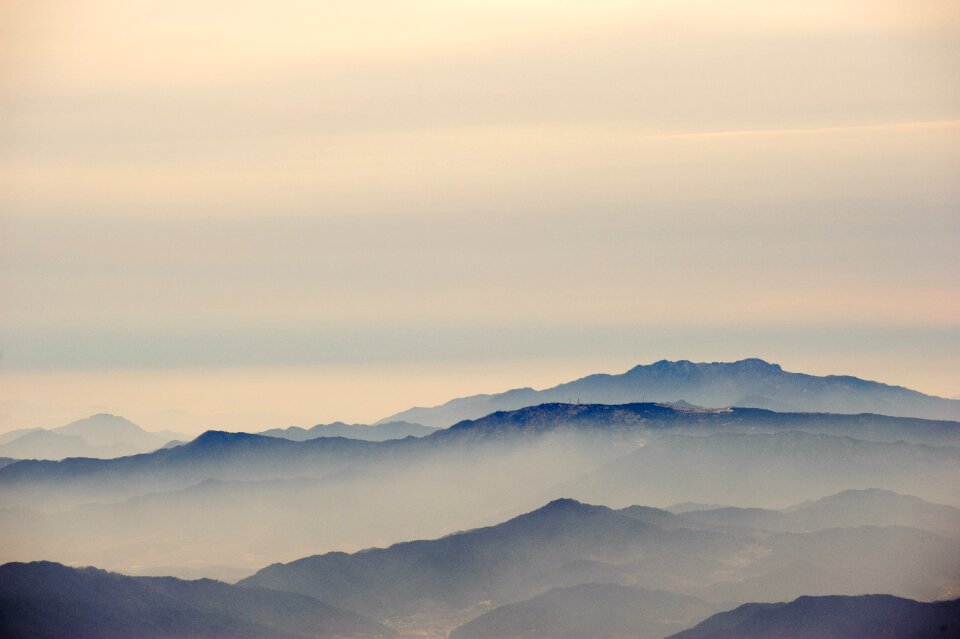 Jeollabuk do fog mountain