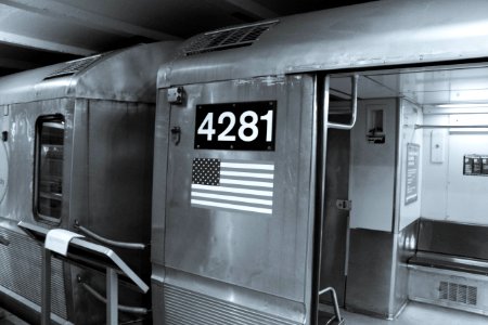 New York subway train photo